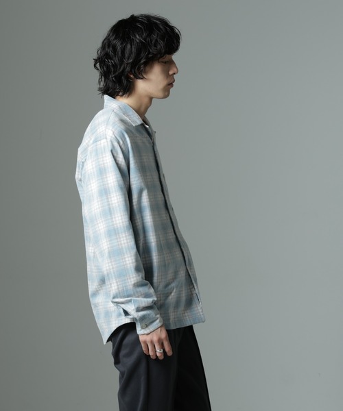 NANO universe（ナノユニバース）の「チェックシャツコール（シャツ/ブラウス・メンズ・ブルー/ベージュ・M/L）」の15枚目の写真
