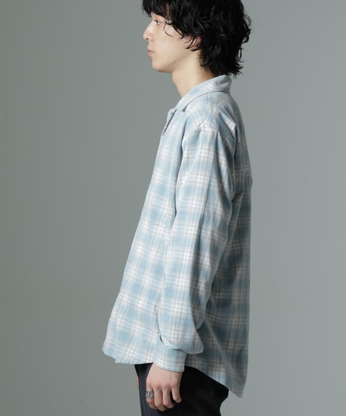NANO universe（ナノユニバース）の「チェックシャツコール（シャツ/ブラウス・メンズ・ブルー/ベージュ・M/L）」の22枚目の写真