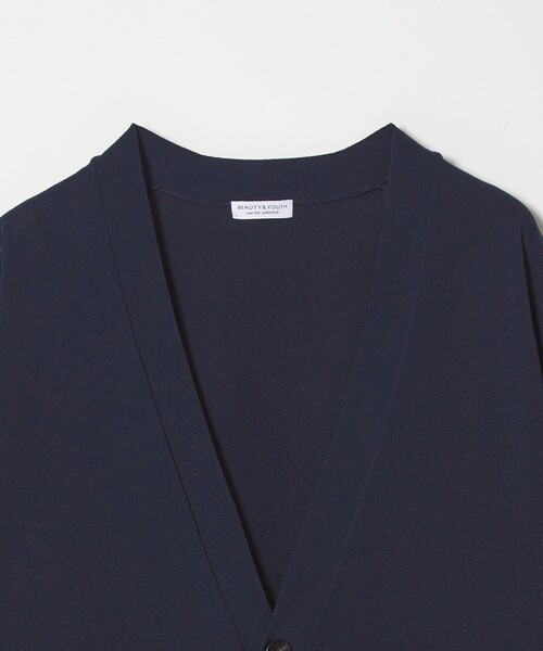 BEAUTY&YOUTH UNITED ARROWS（ビューティーアンドユースユナイテッドアローズ）の「【WEB限定 WARDROBE SMART】KOUKIN ハイゲージ ニット カーディガン【抗菌・防臭】（カーディガン/ボレロ・メンズ・グレー/ブラック/ネイビー/ダークグレー・XL/L/M/S）」の12枚目の写真