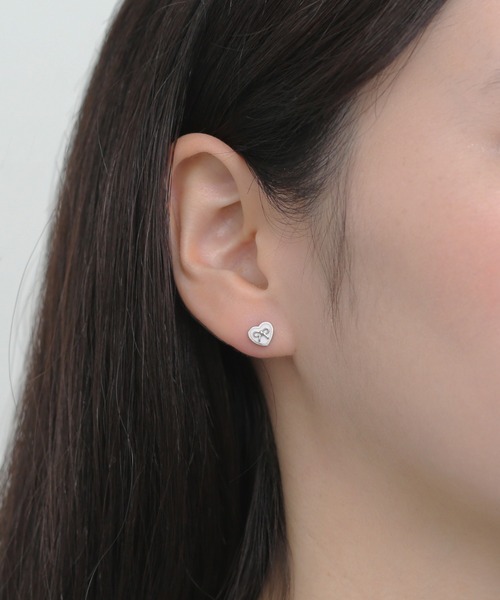 Tiffany ハートリボンピアス（Peoney/サージカルステンレス 片耳