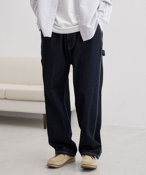 SMITH'S（スミス）の「SMITH’S（スミス）別注　デニムペインターイージーパンツ（コバルト／ネイビー）（その他パンツ・メンズ・コバルトブルー/ネイビー・M/L/XL）」の2枚目の写真