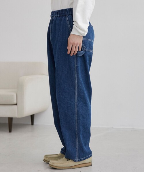 SMITH'S（スミス）の「SMITH’S（スミス）別注　デニムペインターイージーパンツ（コバルト／ネイビー）（その他パンツ・メンズ・コバルトブルー/ネイビー・M/L/XL）」の10枚目の写真