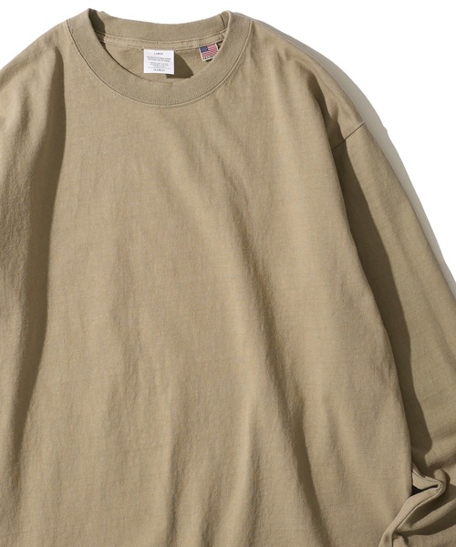 ADPOSION（アドポーション）の「【SEABEES/シービーズ】USAコットン ヘビーウェイトロングスリーブTシャツ（Tシャツ/カットソー・メンズ・グリーン/ホワイト/ブラック/ベージュ・MEDIUM/X-LARGE/LARGE）」の4枚目の写真