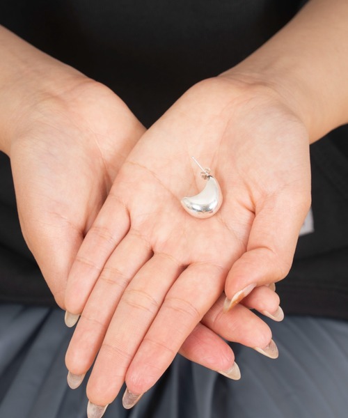 【セール】【AURORE HAVENNE】 ベルギー発 ドロップピアス シルバー 大振り（ピアス（両耳用））｜M.R'+@（ミスター）