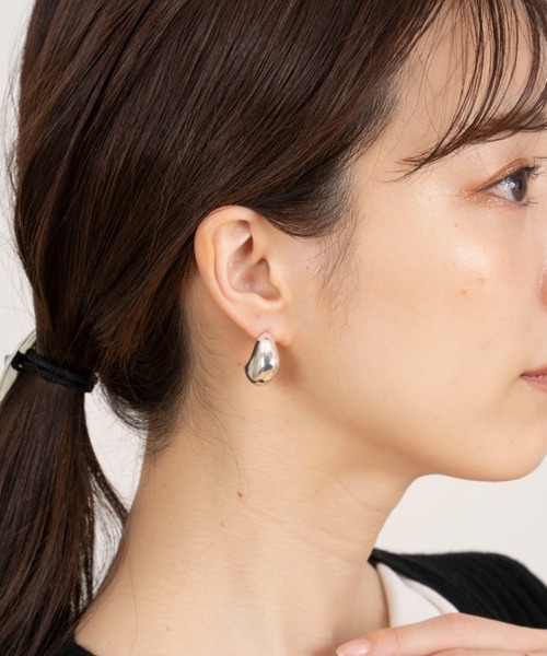 【セール】【AURORE HAVENNE】 ベルギー発 ドロップピアス シルバー 大振り（ピアス（両耳用））｜M.R'+@（ミスター）