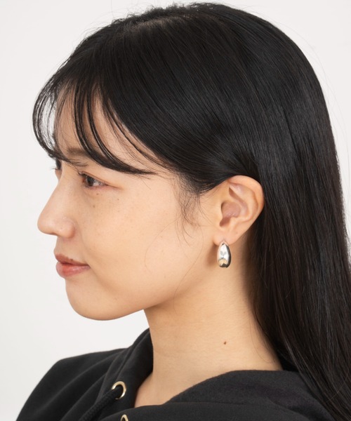 【セール】【AURORE HAVENNE】 ベルギー発 ドロップピアス シルバー 大振り（ピアス（両耳用））｜M.R'+@（ミスター）