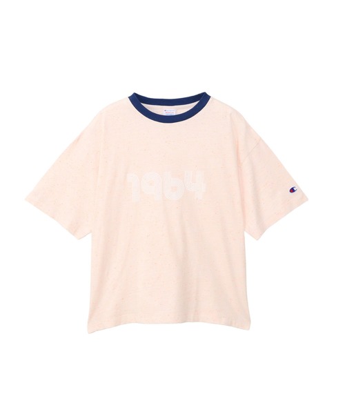 Champion(チャンピオン)の「【Champion/チャンピオン】レディース ショートスリーブTシャツ(Tシャツ/カットソー・レディース・サックスブルー/ペールイエロー/オートミール/ライトピンク・LARGE/MEDIUM)」の4枚目の写真