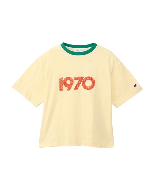 Champion(チャンピオン)の「【Champion/チャンピオン】レディース ショートスリーブTシャツ(Tシャツ/カットソー・レディース・サックスブルー/ペールイエロー/オートミール/ライトピンク・LARGE/MEDIUM)」の3枚目の写真