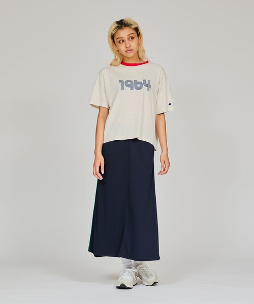 Champion(チャンピオン)の「【Champion/チャンピオン】レディース ショートスリーブTシャツ(Tシャツ/カットソー・レディース・サックスブルー/ペールイエロー/オートミール/ライトピンク・LARGE/MEDIUM)」の8枚目の写真