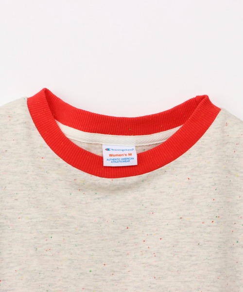 Champion(チャンピオン)の「【Champion/チャンピオン】レディース ショートスリーブTシャツ(Tシャツ/カットソー・レディース・サックスブルー/ペールイエロー/オートミール/ライトピンク・LARGE/MEDIUM)」の14枚目の写真
