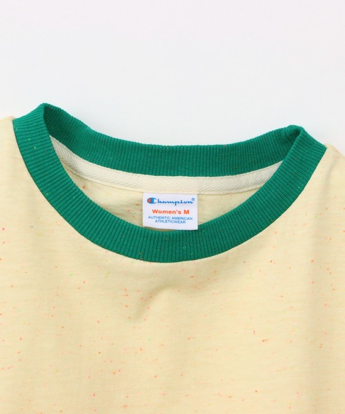 Champion(チャンピオン)の「【Champion/チャンピオン】レディース ショートスリーブTシャツ(Tシャツ/カットソー・レディース・サックスブルー/ペールイエロー/オートミール/ライトピンク・LARGE/MEDIUM)」の20枚目の写真