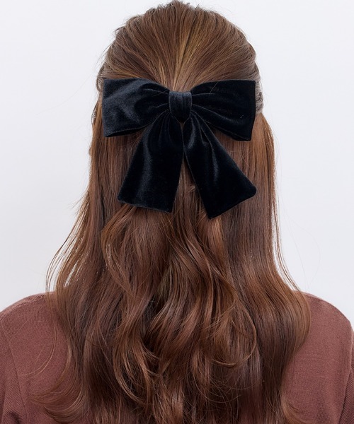 ベロアリボンバレッタ（バレッタ/ヘアクリップ）｜Heartdance（ハート