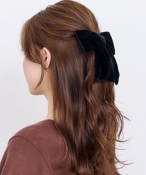 セール】ベロアリボンバレッタ（バレッタ/ヘアクリップ）｜Heartdance