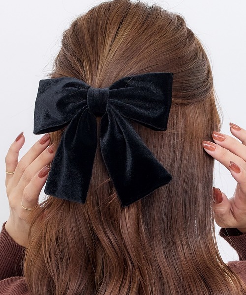 ベロアリボンバレッタ（バレッタ/ヘアクリップ）｜Heartdance（ハート