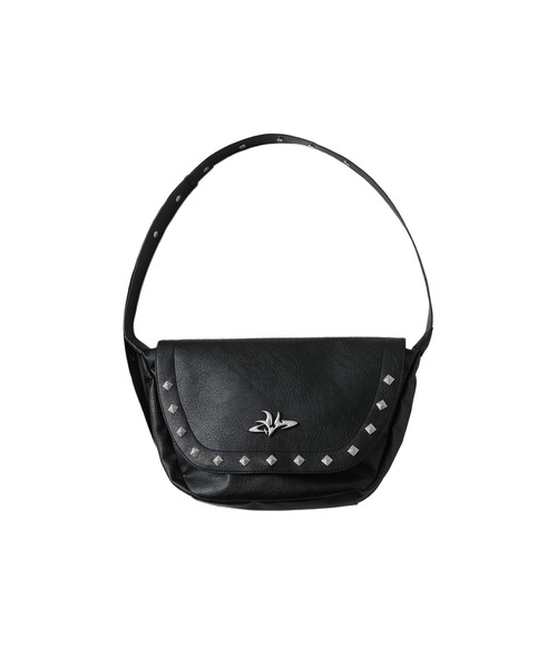 MSG（エムエスジー）の「合皮メタルロゴショルダーバッグ（ショルダーバッグ・メンズ・ブラック・F）」の10枚目の写真