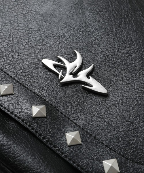 MSG（エムエスジー）の「合皮メタルロゴショルダーバッグ（ショルダーバッグ・メンズ・ブラック・F）」の11枚目の写真