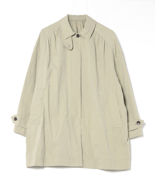 Rouge vif（ルージュヴィフ）の「ピーチ加工ステンカラーハーフコート（ステンカラーコート・レディース・グレイッシュベージュ/ブラック・36/38）」の13枚目の写真