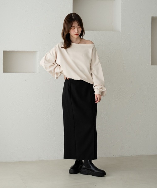 スリット入りナロースカート（スカート）｜raffime（ラフィミー）の