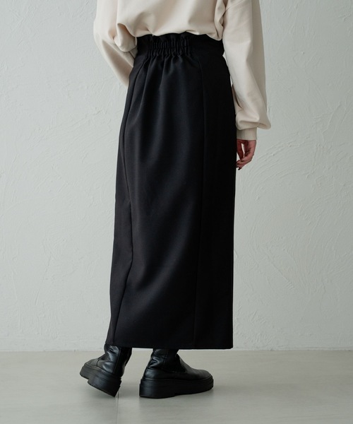 14日までお取り置き中❗️ROSARYMOON 新品　スリットプリーツスカート LE CIEL BLEU（ルシェルブルー） スカート タックフロントスリット