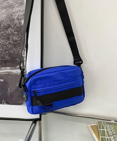 L LABEL（エルラベル）の「ミニショルダーサコッシュ（ショルダーバッグ・メンズ・ブルー/カーキ/ホワイト/ブラック・FREE）」の8枚目の写真