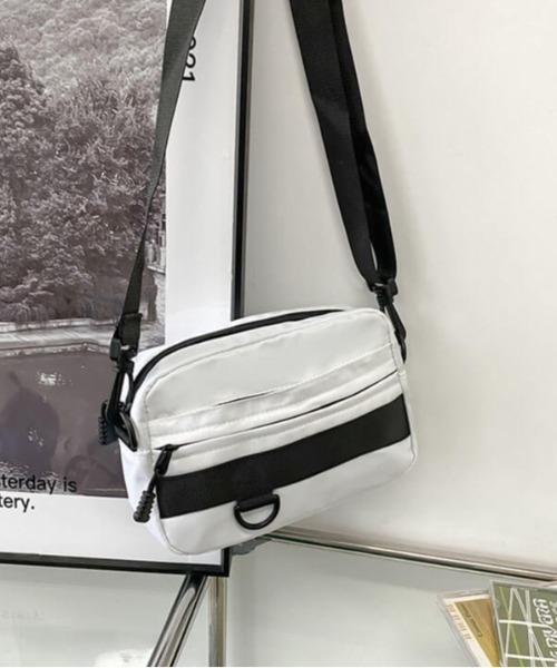 L LABEL（エルラベル）の「ミニショルダーサコッシュ（ショルダーバッグ・メンズ・ブルー/カーキ/ホワイト/ブラック・FREE）」の7枚目の写真