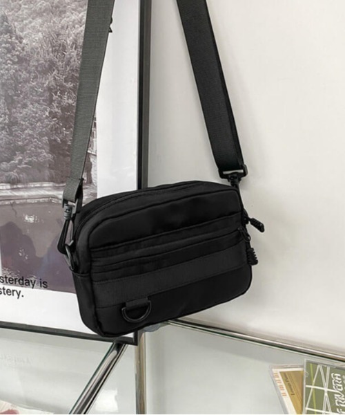 L LABEL（エルラベル）の「ミニショルダーサコッシュ（ショルダーバッグ・メンズ・ブルー/カーキ/ホワイト/ブラック・FREE）」の10枚目の写真