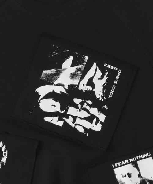 SHORT ROUND（ショートラウンド）の「SHORT ROUND/フォトペーストグラフィックプルオーバー（スウェット・メンズ・グレー/ブラック・LARGE/MEDIUM）」の9枚目の写真