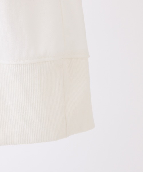 one after another NICE CLAUP(ワンアフターアナザーナイスクラップ)の「チュールリボンビスチェ付き裏毛スウェット(スウェット・レディース・オフホワイト/杢グレー/レモンイエロー・FREE)」の5枚目の写真