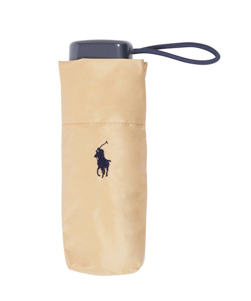 POLO RALPH LAUREN（ポロ ラルフ ローレン）の「【WEB限定】遮光100% 晴雨兼用折りたたみ日傘 コンパクト ポーチ付き "POLOワンポイント" ポロ（折りたたみ傘・レディース・ベージュ/ブラック/チェリーピンク/ネイビー/シルバー/グレー・FREE）」の12枚目の写真