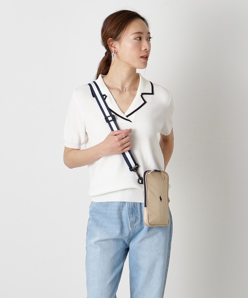 POLO RALPH LAUREN（ポロ ラルフ ローレン）の「【WEB限定】遮光100% 晴雨兼用折りたたみ日傘 コンパクト ポーチ付き "POLOワンポイント" ポロ（折りたたみ傘・レディース・ベージュ/ブラック/チェリーピンク/ネイビー/シルバー/グレー・FREE）」の16枚目の写真