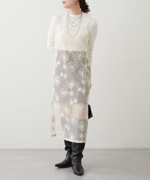 Another Branch olive des olive（アナザーブランチオリーブデオリーブ）の「【@_misato___セレクト】コードメッシュキャミワンピース（ワンピース・レディース・その他1/その他2・FREE）」の12枚目の写真