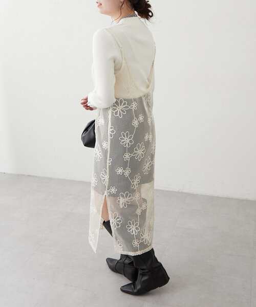 Another Branch olive des olive（アナザーブランチオリーブデオリーブ）の「【@_misato___セレクト】コードメッシュキャミワンピース（ワンピース・レディース・その他1/その他2・FREE）」の14枚目の写真