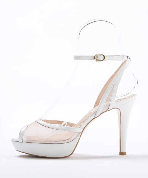 SEVEN TWELVE THIRTY（セヴントゥエルヴサーティー）の「プラットフォームチュールサンダル（サンダル・レディース・ベージュ系その他/ブラック/ホワイト・23.5cm/23cm/22.5cm/22cm/24.5cm/24cm）」の4枚目の写真