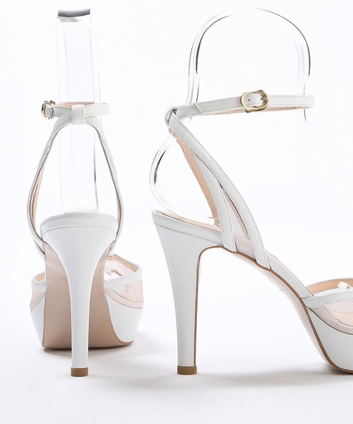 SEVEN TWELVE THIRTY（セヴントゥエルヴサーティー）の「プラットフォームチュールサンダル（サンダル・レディース・ベージュ系その他/ブラック/ホワイト・23.5cm/23cm/22.5cm/22cm/24.5cm/24cm）」の5枚目の写真