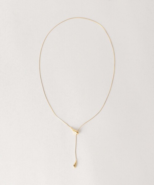 green label relaxing（グリーンレーベルリラクシング）の「スネークチェーン Wシズク スライドネックレス（ネックレス・レディース・ゴールド/シルバー・FREE）」の4枚目の写真