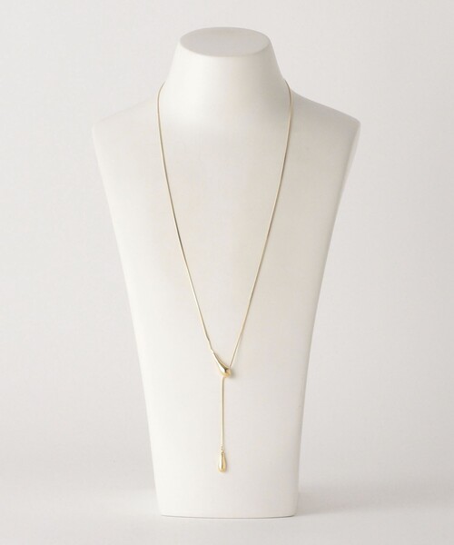 green label relaxing（グリーンレーベルリラクシング）の「スネークチェーン Wシズク スライドネックレス（ネックレス・レディース・ゴールド/シルバー・FREE）」の12枚目の写真