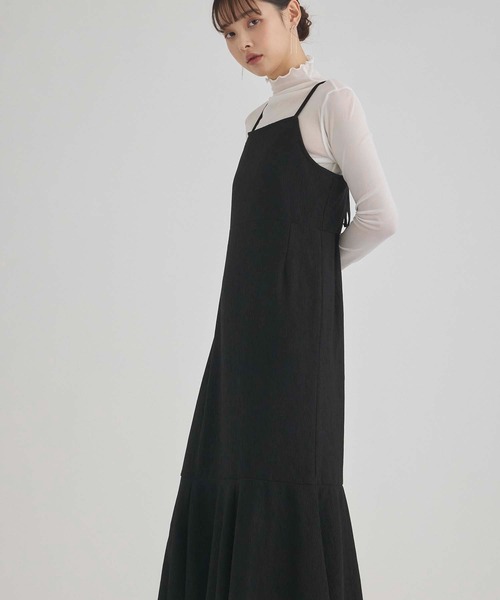 fifth(フィフス)の「ブリスタークレープキャミワンピース(ワンピース・レディース・ブラック/アイボリー・M)」の15枚目の写真