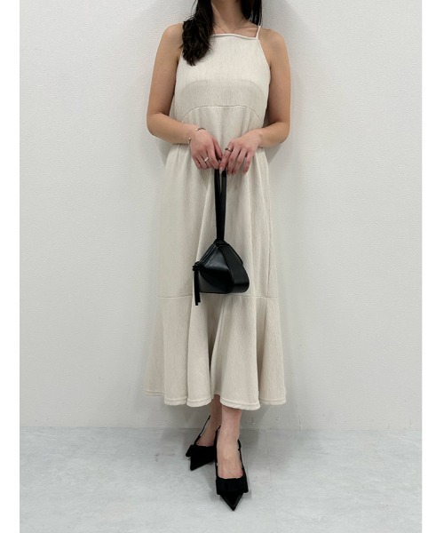 fifth(フィフス)の「ブリスタークレープキャミワンピース(ワンピース・レディース・ブラック/アイボリー・M)」の21枚目の写真