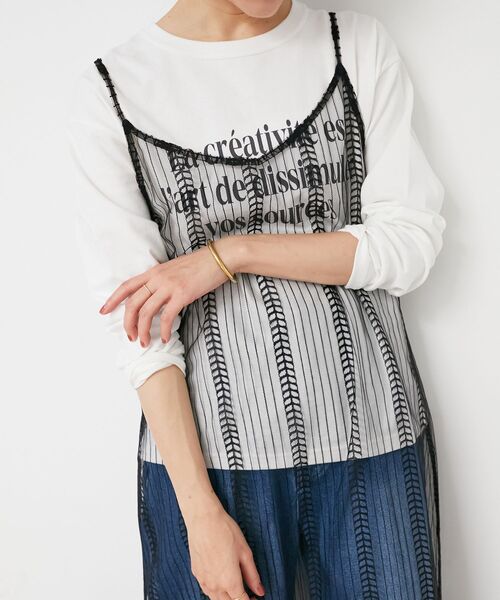le.coeur blanc(ルクールブラン)の「STAR&STRIPE シアーワンピース(ワンピース・レディース・ブラック/ホワイト・38)」の18枚目の写真