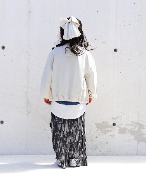 ikka（イッカ）の「【親子コーデ】さらっとプリーツワイドパンツ（120~160cm）（その他パンツ・キッズ・グリーン/チャコール・120/130/140/150/160）」の11枚目の写真