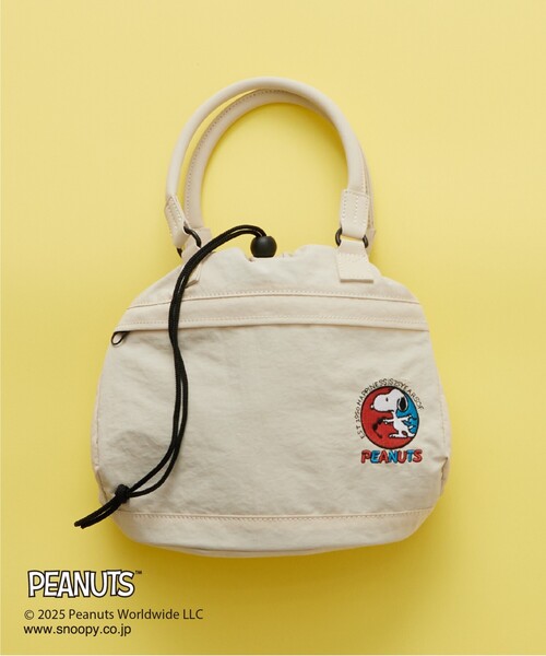 PEANUTS(ピーナッツ)の「PEANUTS刺繍アソート巾着(ハンドバッグ・レディース・サックスブルー/ブラック/ブルー/ナチュラル・00)」の3枚目の写真