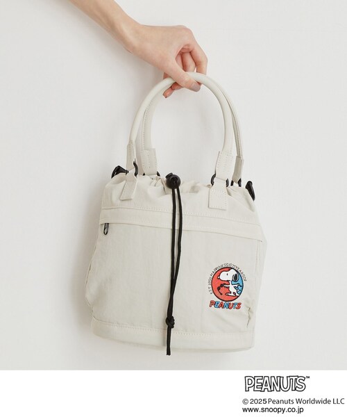 PEANUTS(ピーナッツ)の「PEANUTS刺繍アソート巾着(ハンドバッグ・レディース・サックスブルー/ブラック/ブルー/ナチュラル・00)」の22枚目の写真