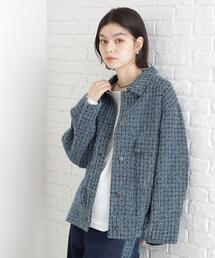 THE SHOP TK （ザ ショップ ティーケー ）の「ジャカードデニムジャケット【洗える】（デニムジャケット）」