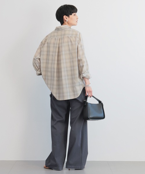 BARNYARDSTORM(バンヤードストーム)の「BARNYARDSTORM / オンブレーチェックシャツ(シャツ/ブラウス・レディース・グレー/ベージュ・FREE)」の12枚目の写真