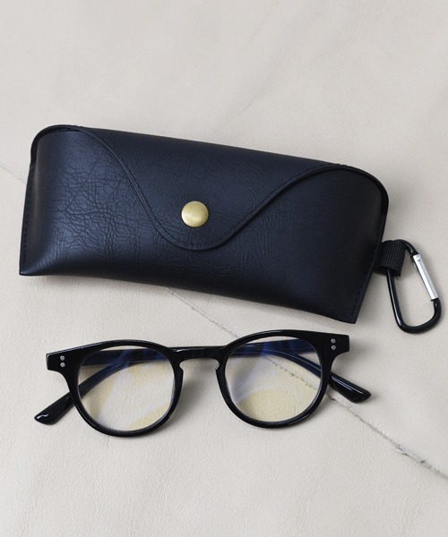 Fun & Daily（ファンアンドデイリー）の「F&D : PUレザーメガネ＆サングラスケース（メガネ・レディース・ブラック・FREE）」の5枚目の写真