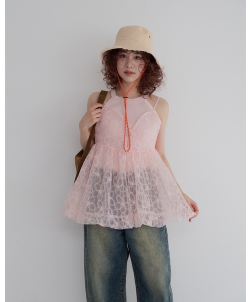 お値下げ中 ピンクチュールビスチェ ジュメロ jumelle（ジュメロ）の「【初回分即完売】tulle bustier（その他