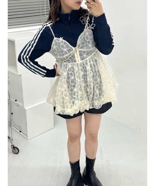 ジュメロ　チュールビスチェ　ホワイト jumelle（ジュメロ）の「【初回分即完売】tulle bustier（その他
