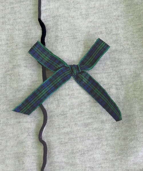 kutir（クティール）の「チェックリボンメローポロTシャツ（Tシャツ/カットソー・レディース・オートミール/アイボリー/オフホワイト・FREE）」の22枚目の写真