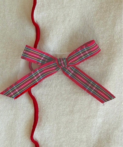 kutir（クティール）の「チェックリボンメローポロTシャツ（Tシャツ/カットソー・レディース・オートミール/アイボリー/オフホワイト・FREE）」の15枚目の写真