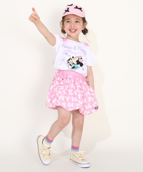 Disney(ディズニー)の「ディズニー リボン総柄バルーン スカート 0329K(スカート・キッズ・パープル/チェリーピンク・110cm/120cm/130cm/100cm)」の8枚目の写真